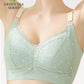 Plus Size 2-Tone Green Tea Lace Top Open Nursing Bra
