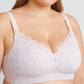 Premium 2-Tone Green Tea Antibacterial Top Open Nursing Bra (Plus Size)