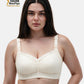 Bmama plus size full coverage wireless nursing bra on full-figured model