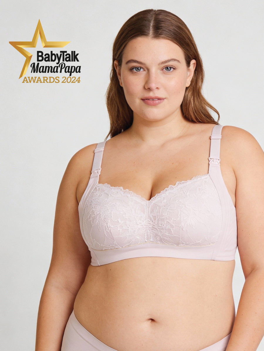 Plus Size Coverage Nursing Bra - Wireless Support & Antibacterial