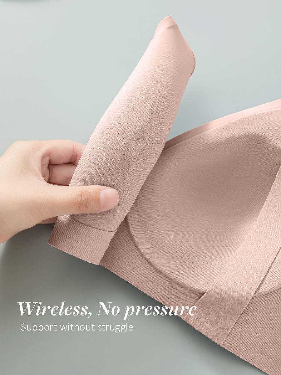 V-neck Seamless Support Nursing Bra