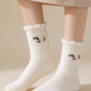 Maternity Confinement Warm Socks – Puppy Printed (1 pair)