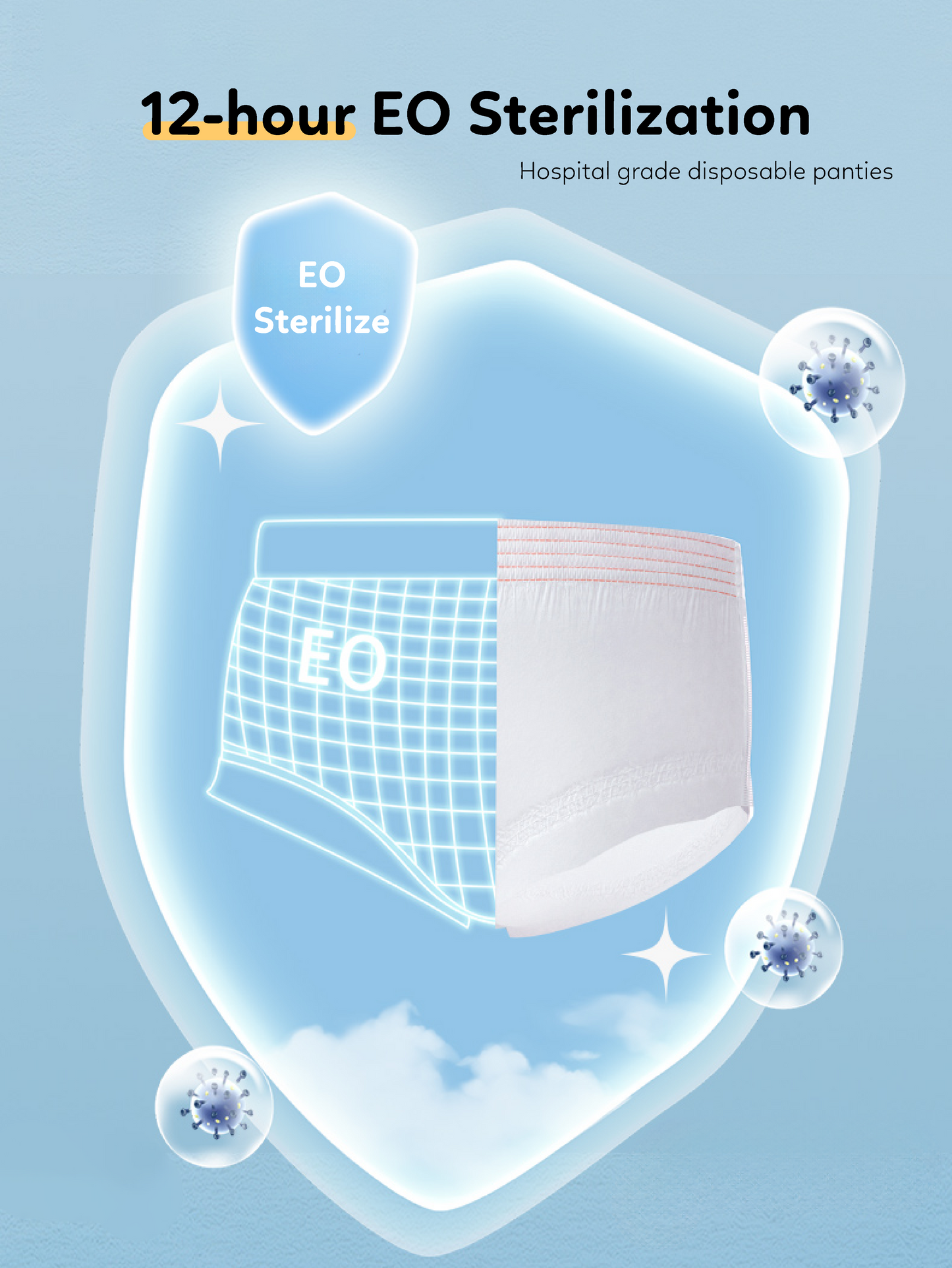 Disposable Hygiene Full Cotton Panties (5pcs/pack)
