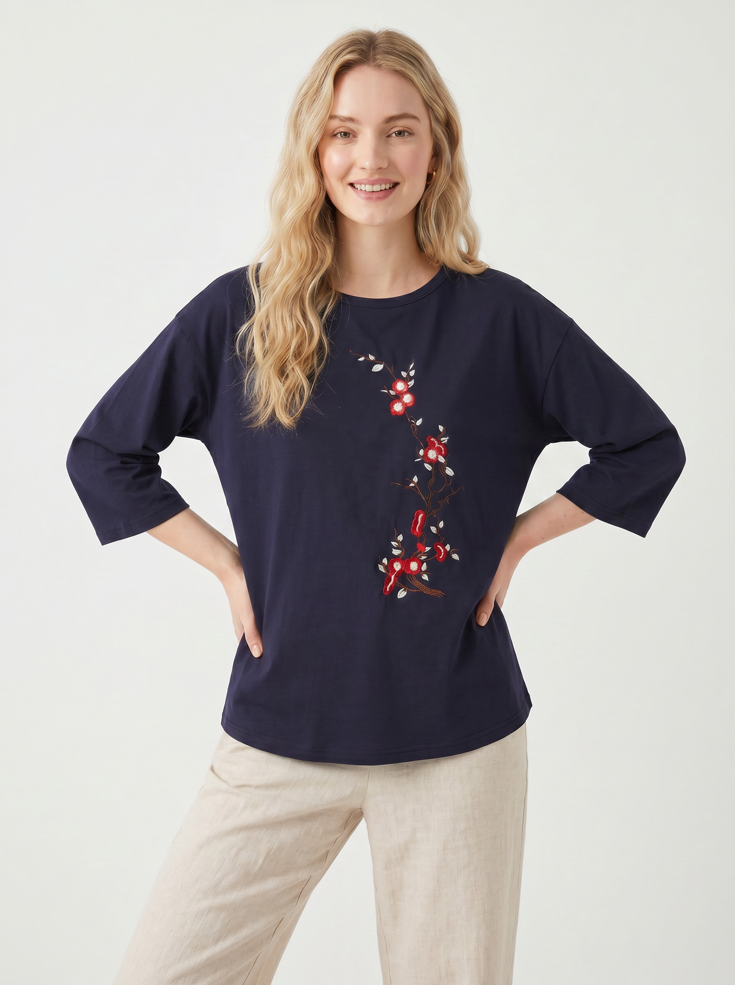 Simplicity Embroidered Blouse