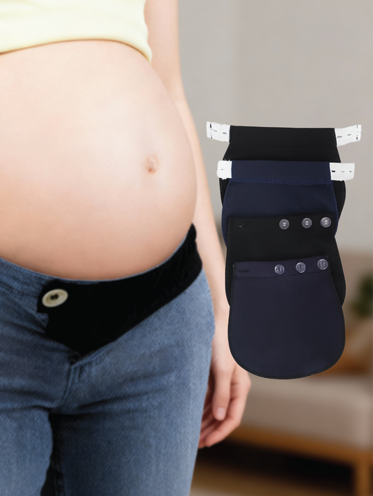 Bmama Adjustable Elastic Maternity Pregnancy Waistband Belt Waist Extender Band (4pcs)