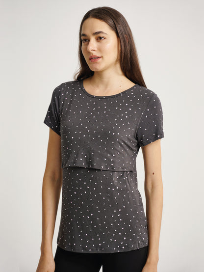 Casual Lift-Up Nursing Tee