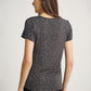 Short-Sleeved Lift Up Grey Nursing Top