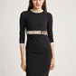 Alaia Black Long Sleeves Bodycon Maxi Dress