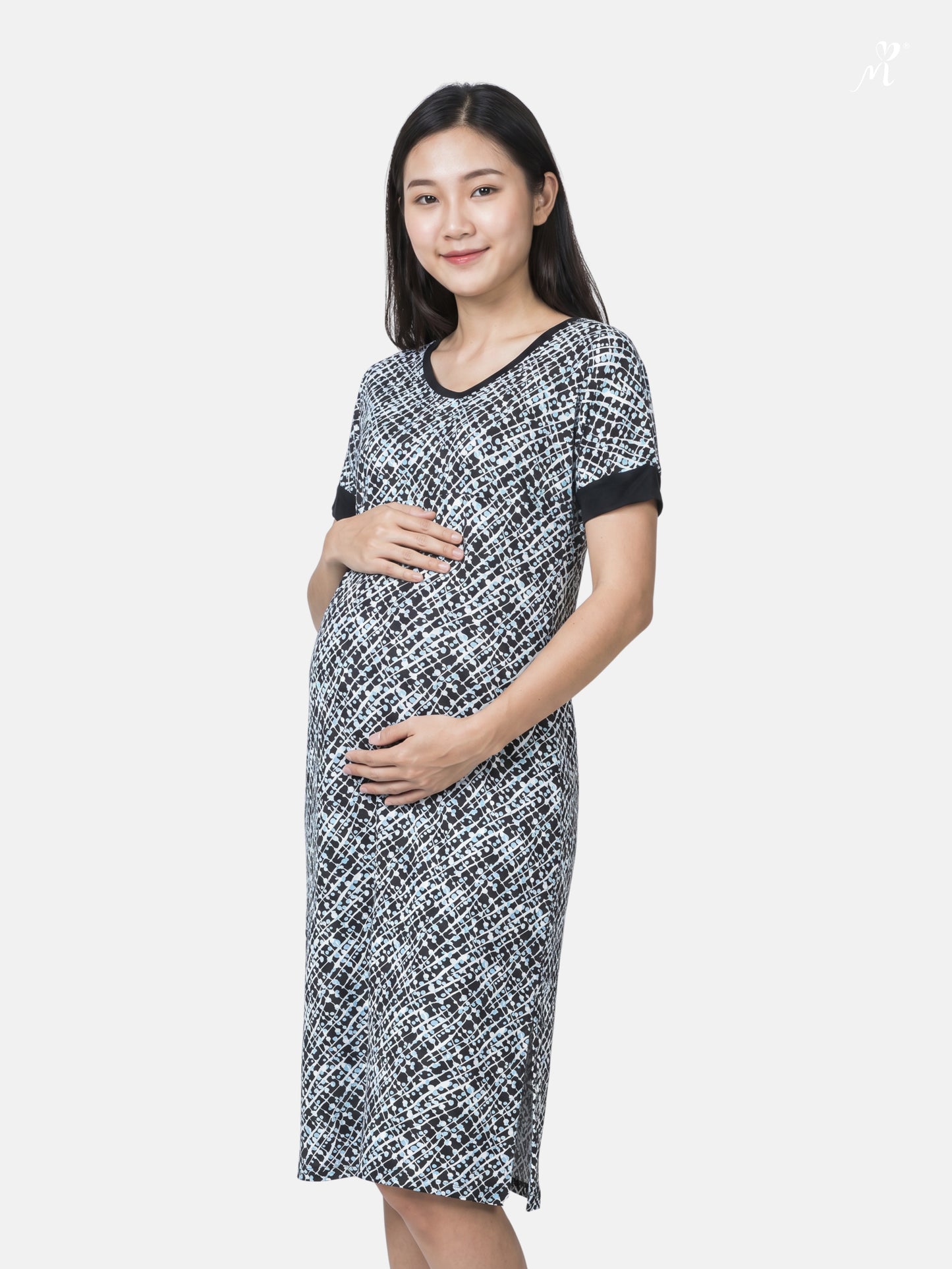 Maternity Nursing Midi Dress