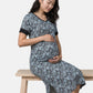 Maternity Nursing Midi Dress