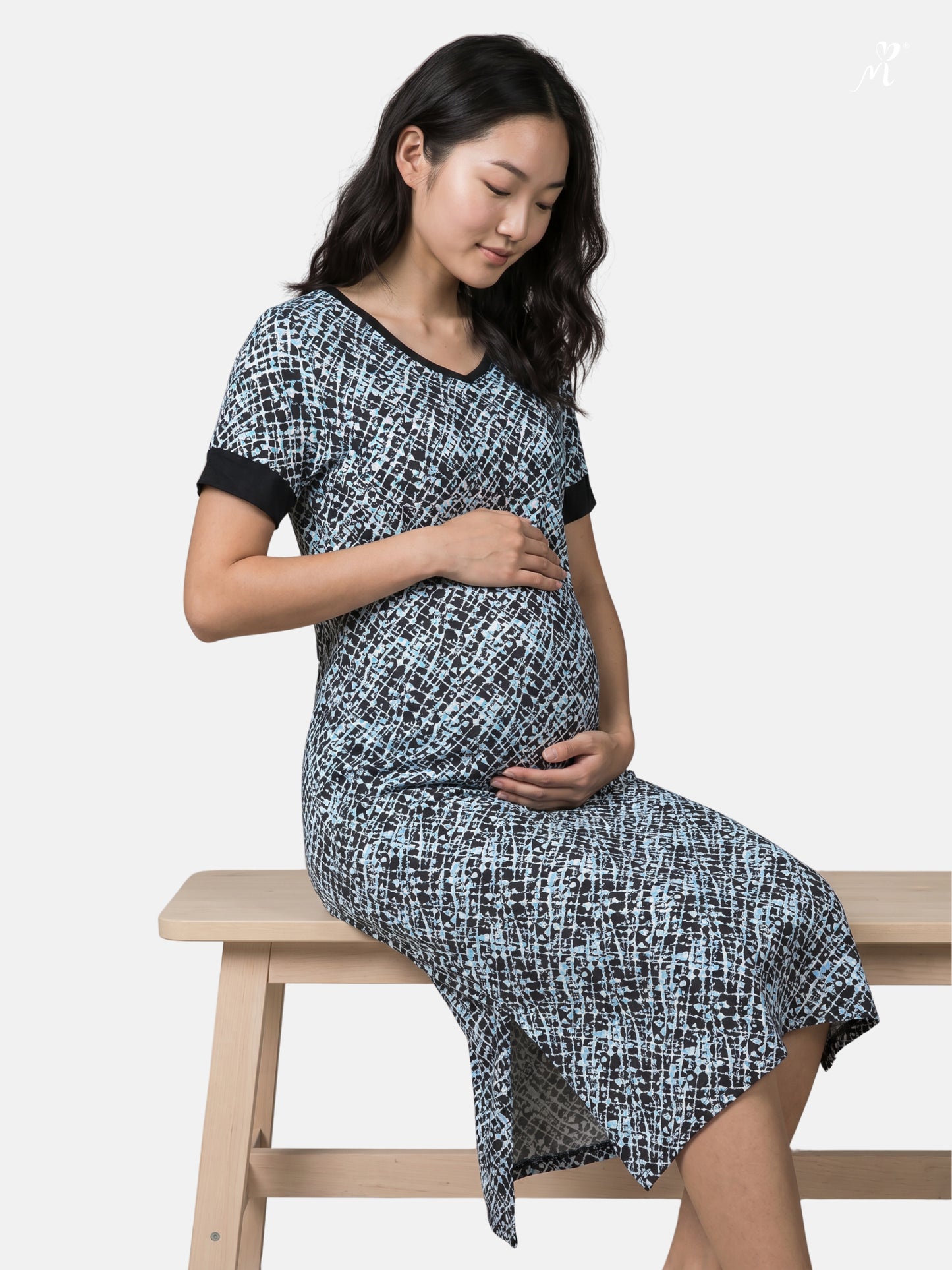 Maternity Nursing Midi Dress