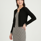 Elegant Maternity Houndstooth Dress & Tweed Jacket Set
