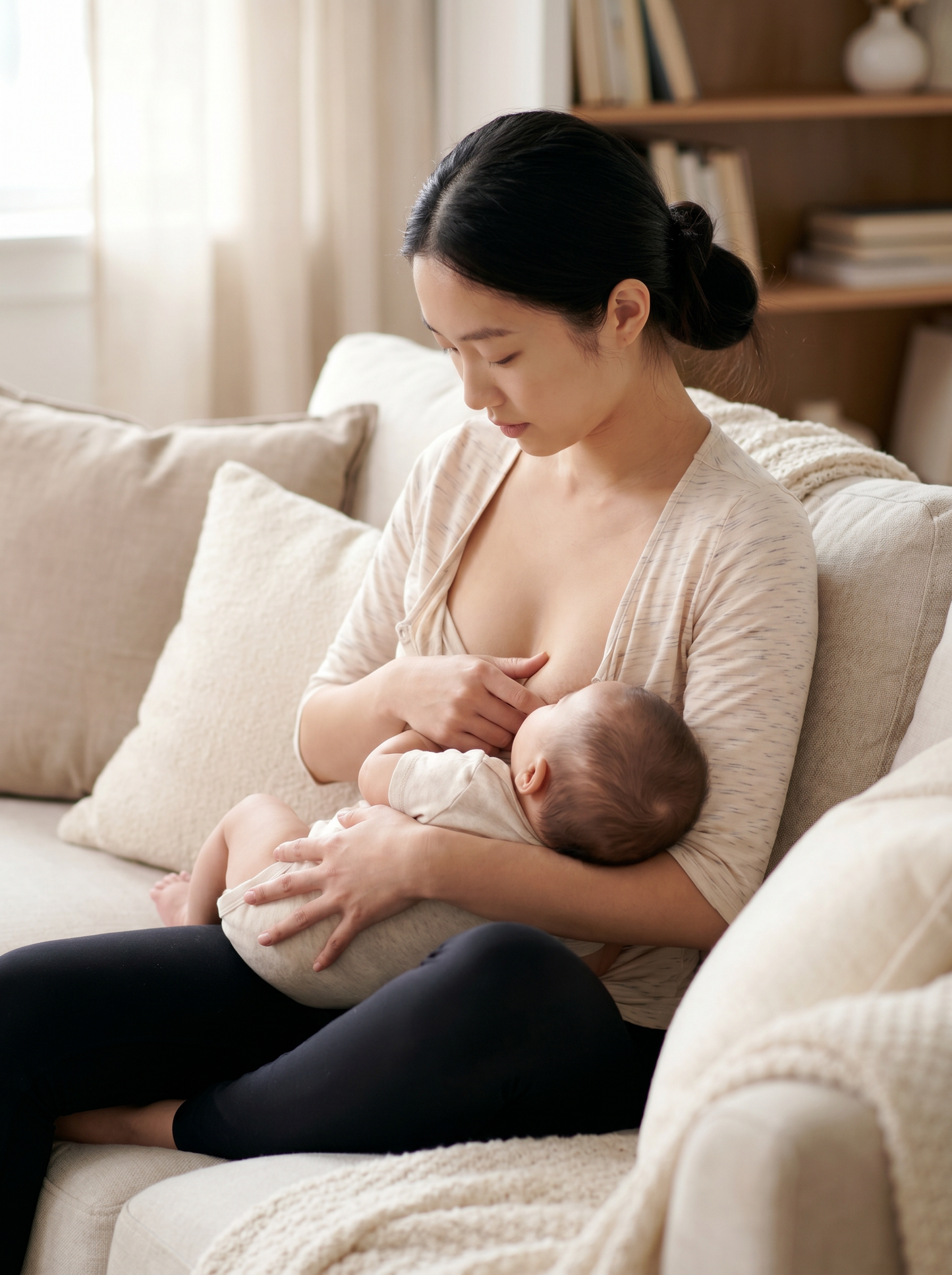 3/4 Sleeve Maternity & Nursing Top