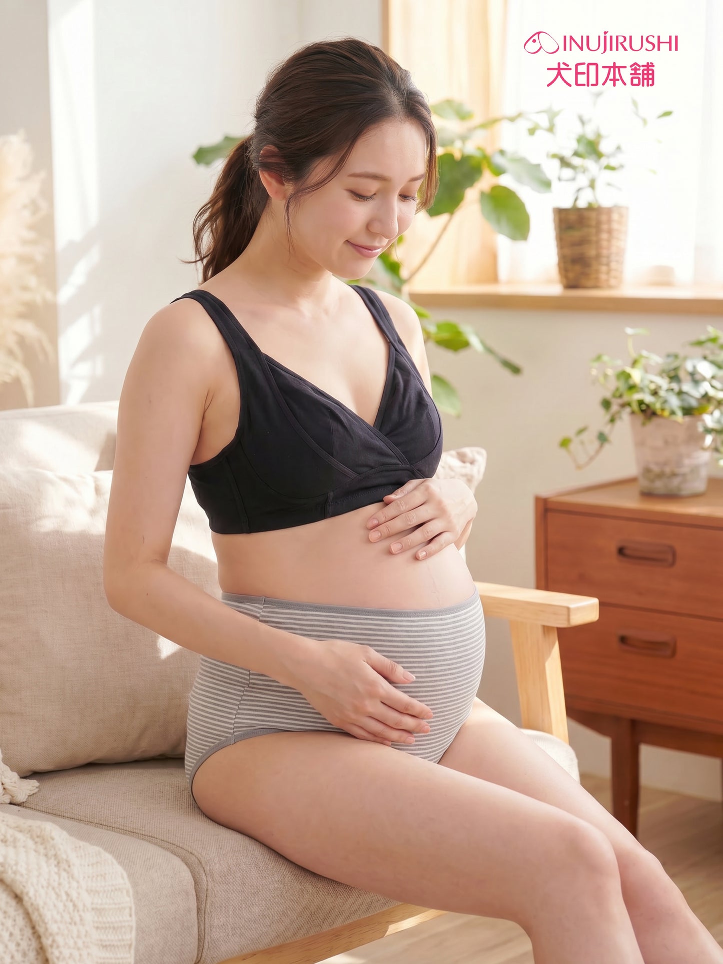 INUJIRUSHI High Waist Maternity Brief 2pcs Set (Japan Made)