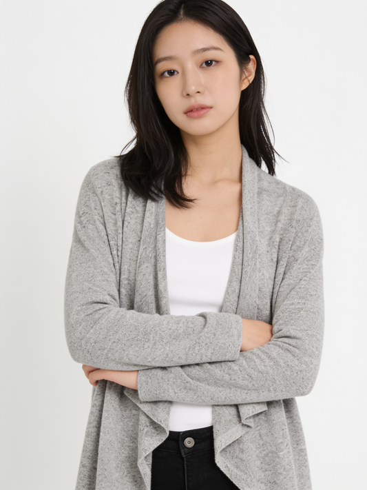Fringed Knit Cardigan