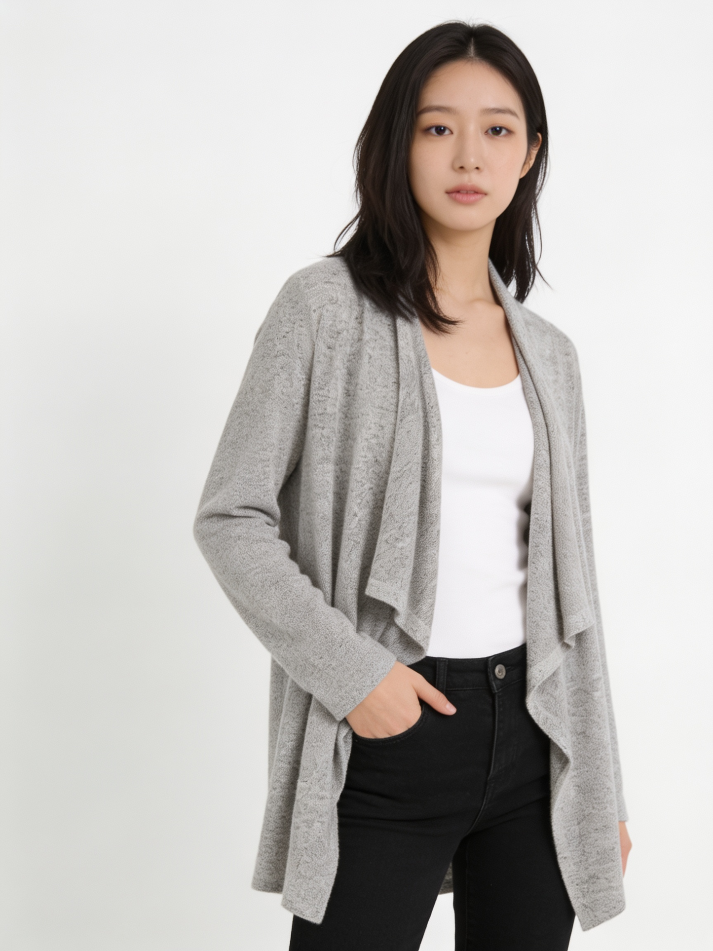 Fringed Knit Cardigan