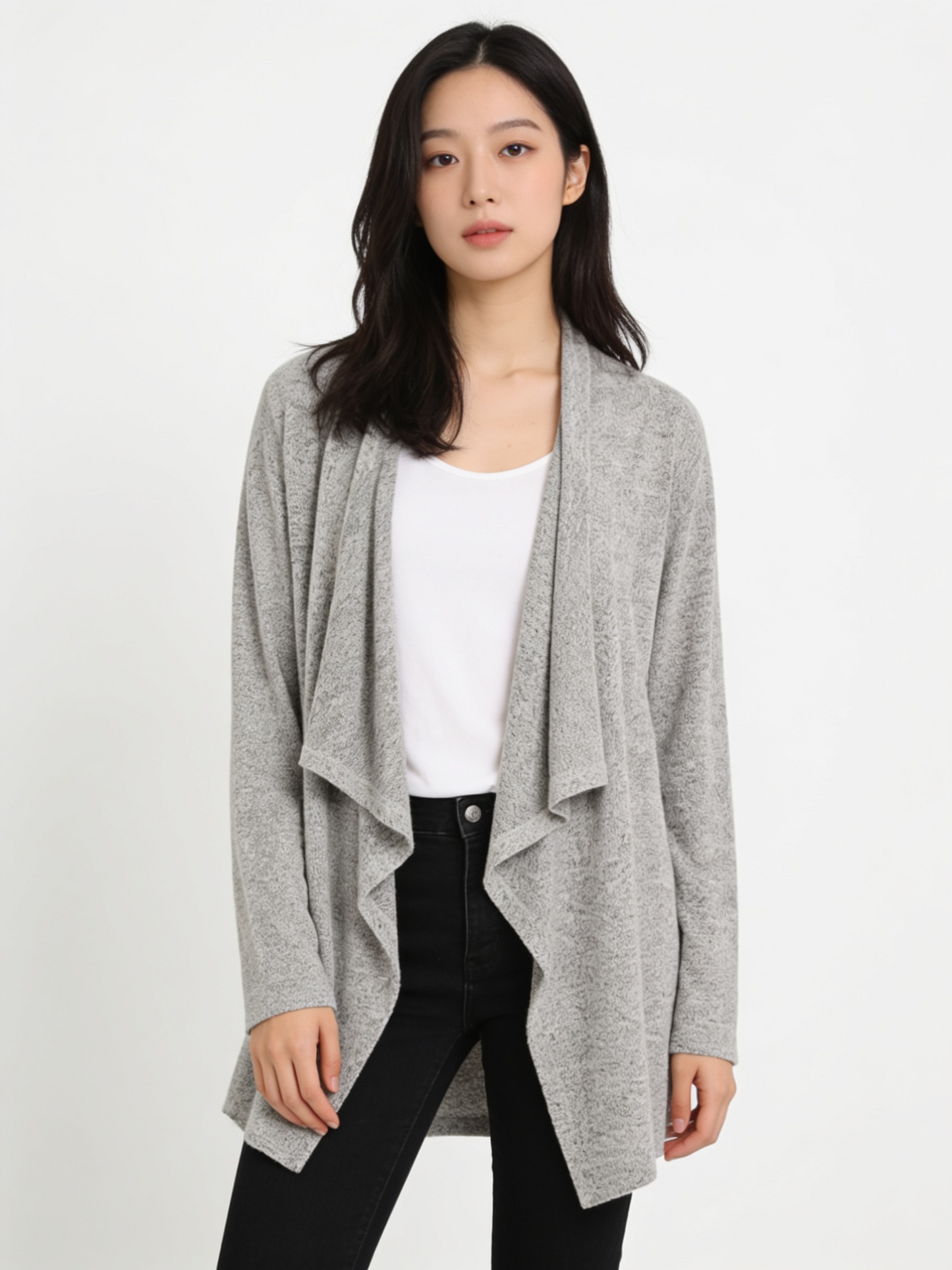 Fringed Knit Cardigan