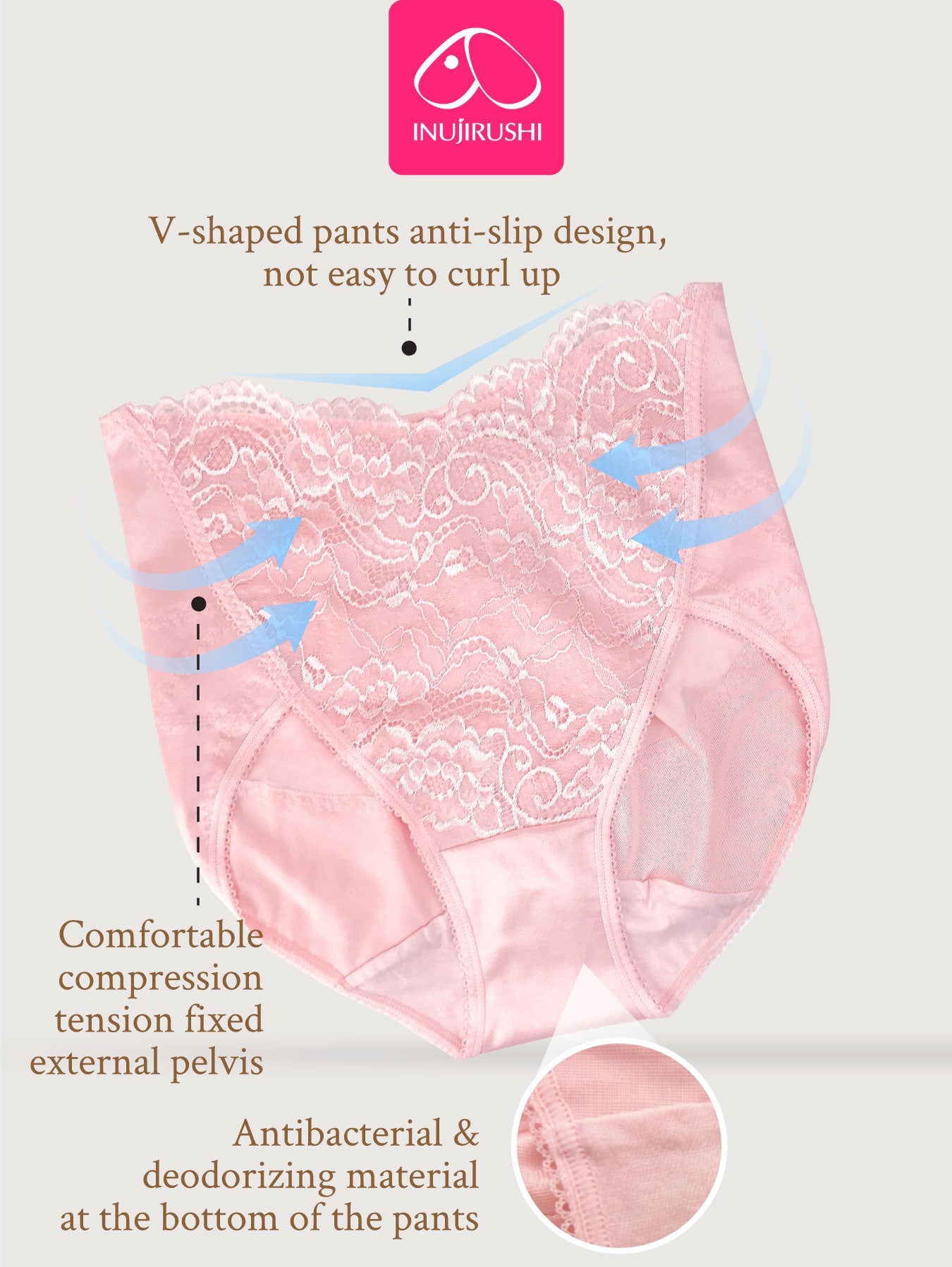 INUJIRUSHI Pelvic Firming & Hip Lifting Brief (Japan Made)
