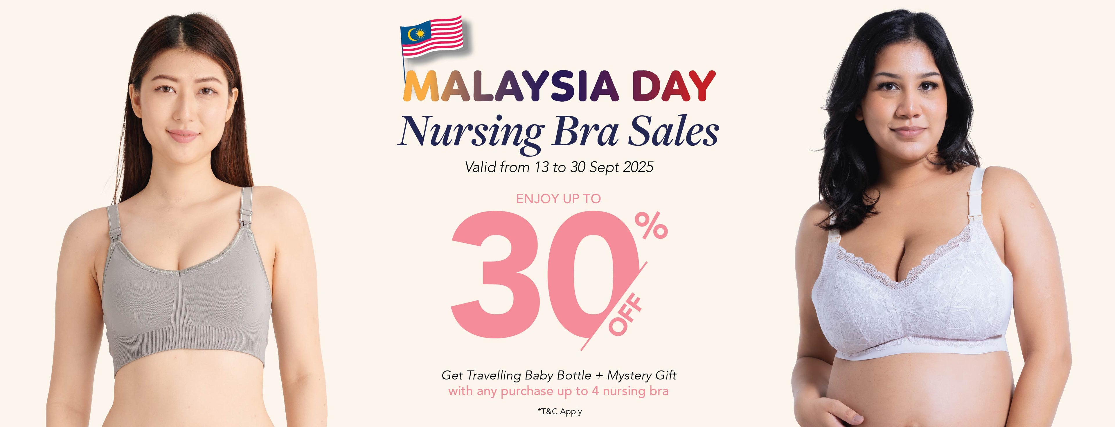 Bmama nursing bra promotion in Malaysia Day Nursing Bra Sales 