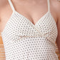 Polka Dot Pull-Down Nursing Camisole Top