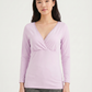 Long Sleeves Nursing Top - Purple
