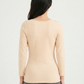 Long Sleeves Nursing Top - Beige