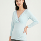 Long Sleeves Nursing Top - Blue