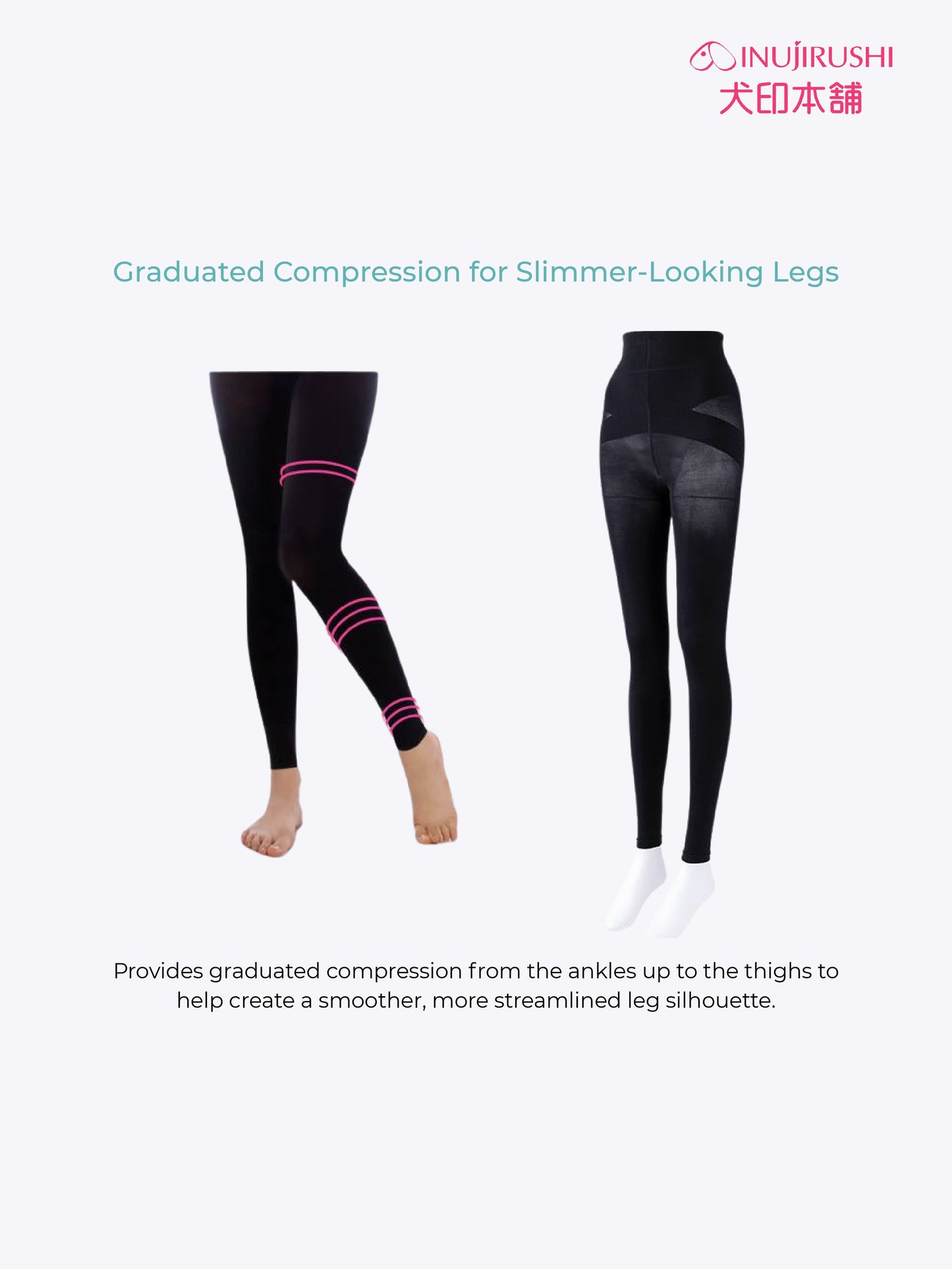 INUJIRUSHI Pelvic Support & Hip Lift Shaping Leggings (Japan Made)