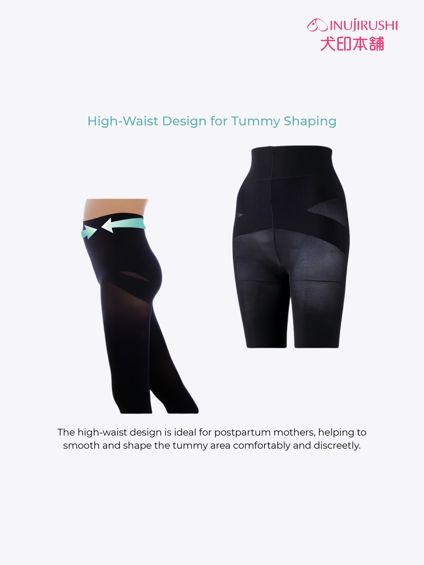 INUJIRUSHI Pelvic Support & Hip Lift Shaping Leggings (Japan Made)