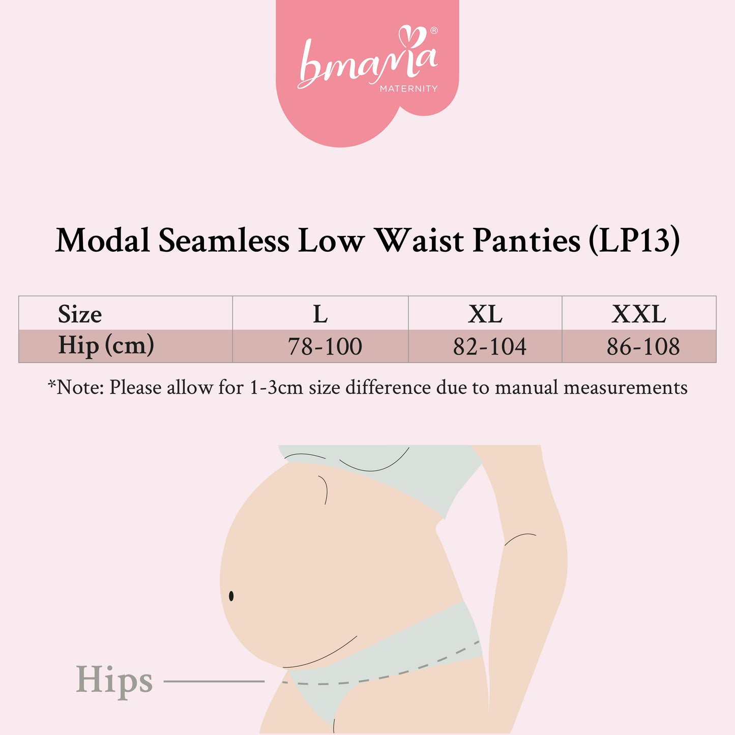 Modal Seamless Low Waist Panties Set