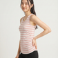 Side-Ruched Tank Top - Pink