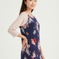 3/4 Sleeves Floral Nursing Top