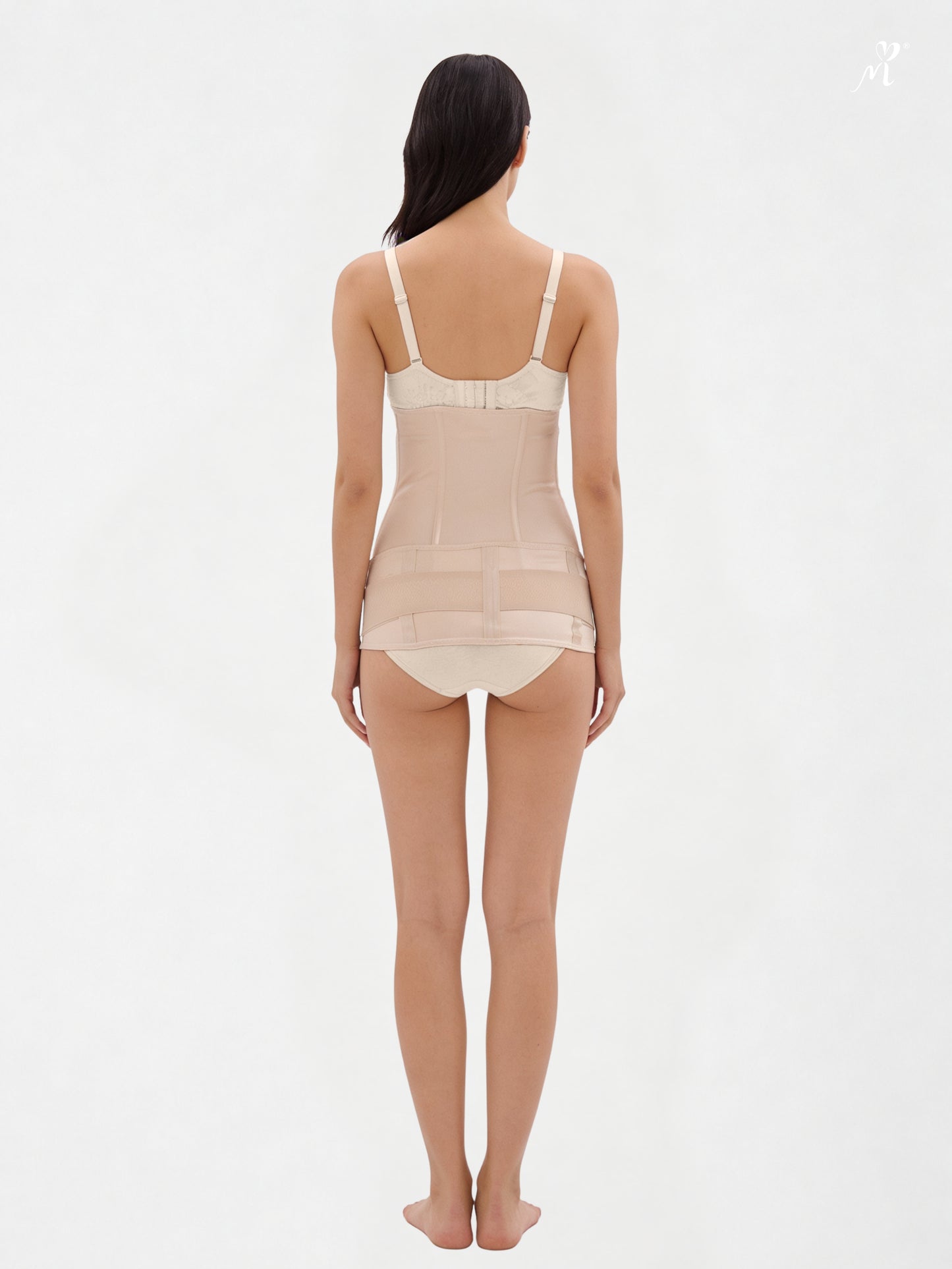 Bmama 2in1 Postpartum Belly & Pelvic Binder Satin Set (2pcs) – Beige