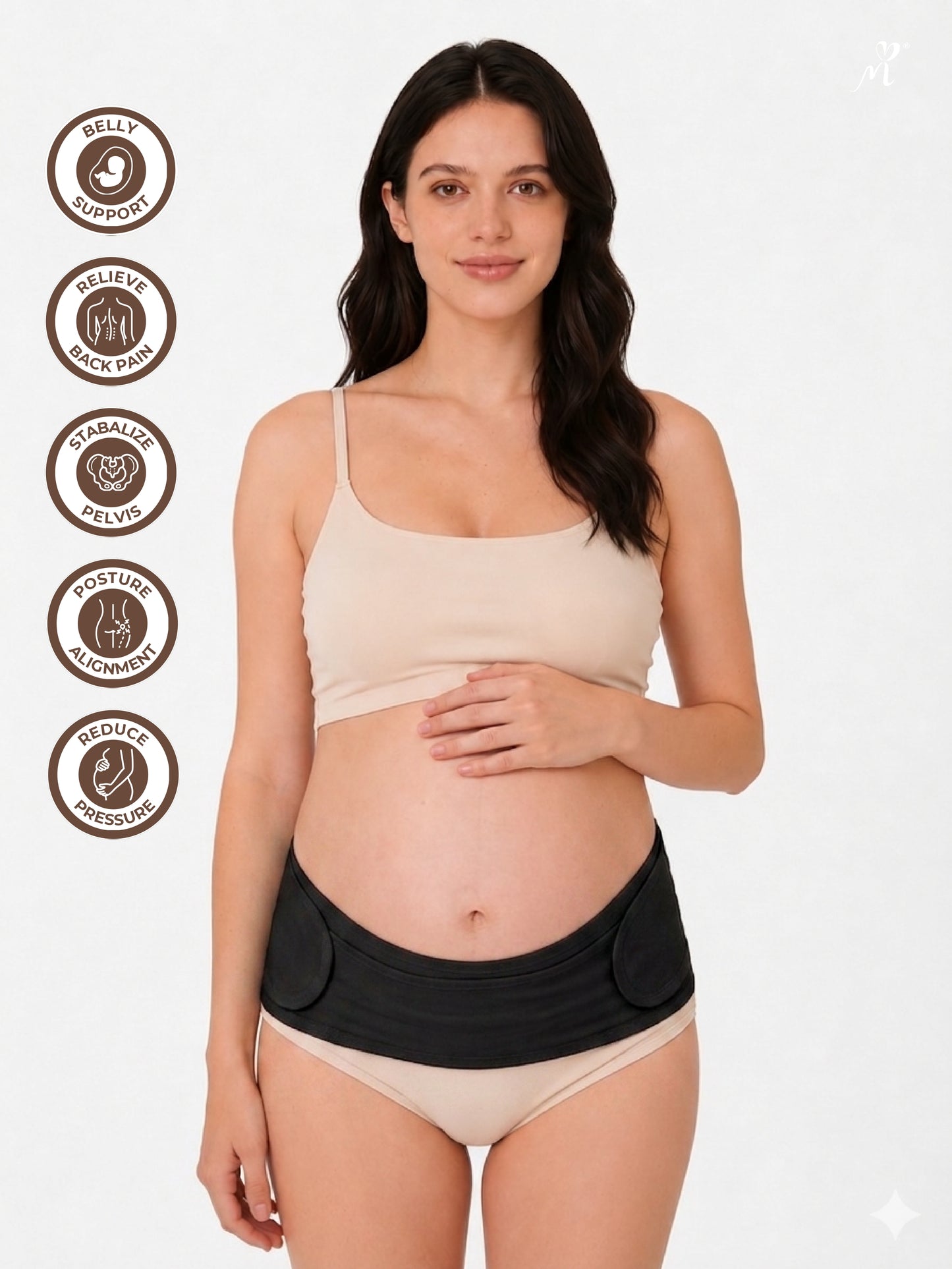 Bmama Pregnancy & Maternity Support Belt – Black