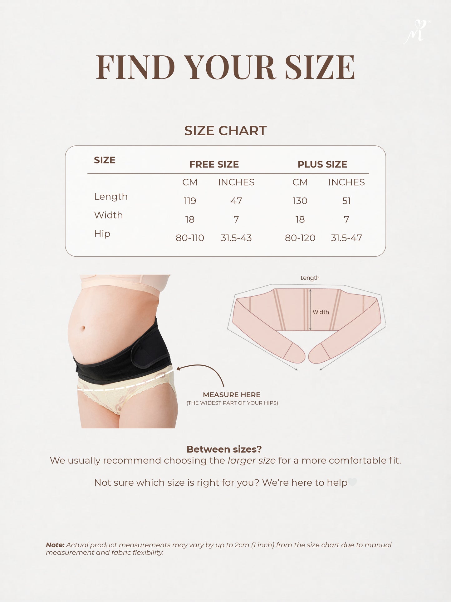 Bmama Pregnancy & Maternity Support Belt – Black