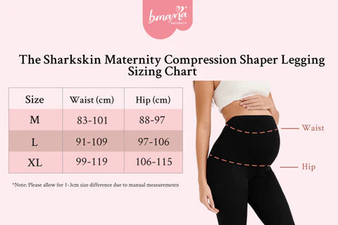 [Bundle of 2] Stretchable Maternity Legging + Seamless Maternity Shorts