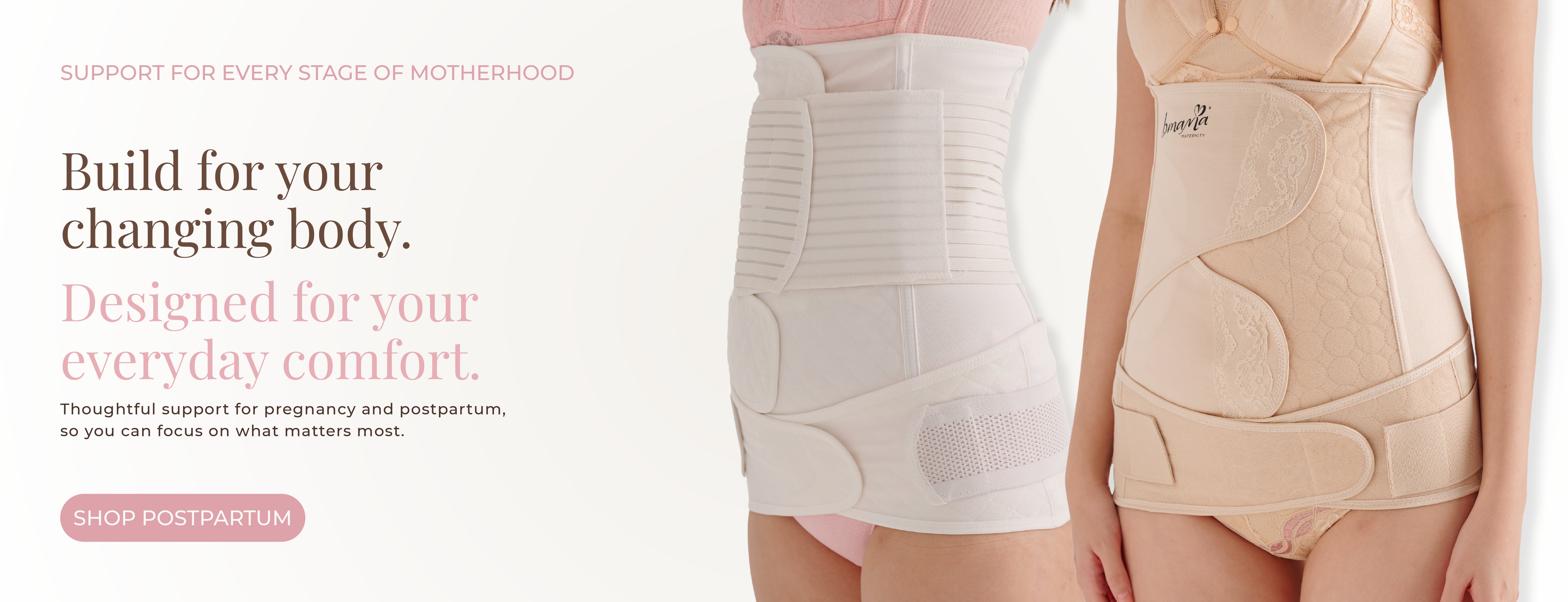 Postpartum Belly Binder, Maternity Support Belt & Nursing Bra