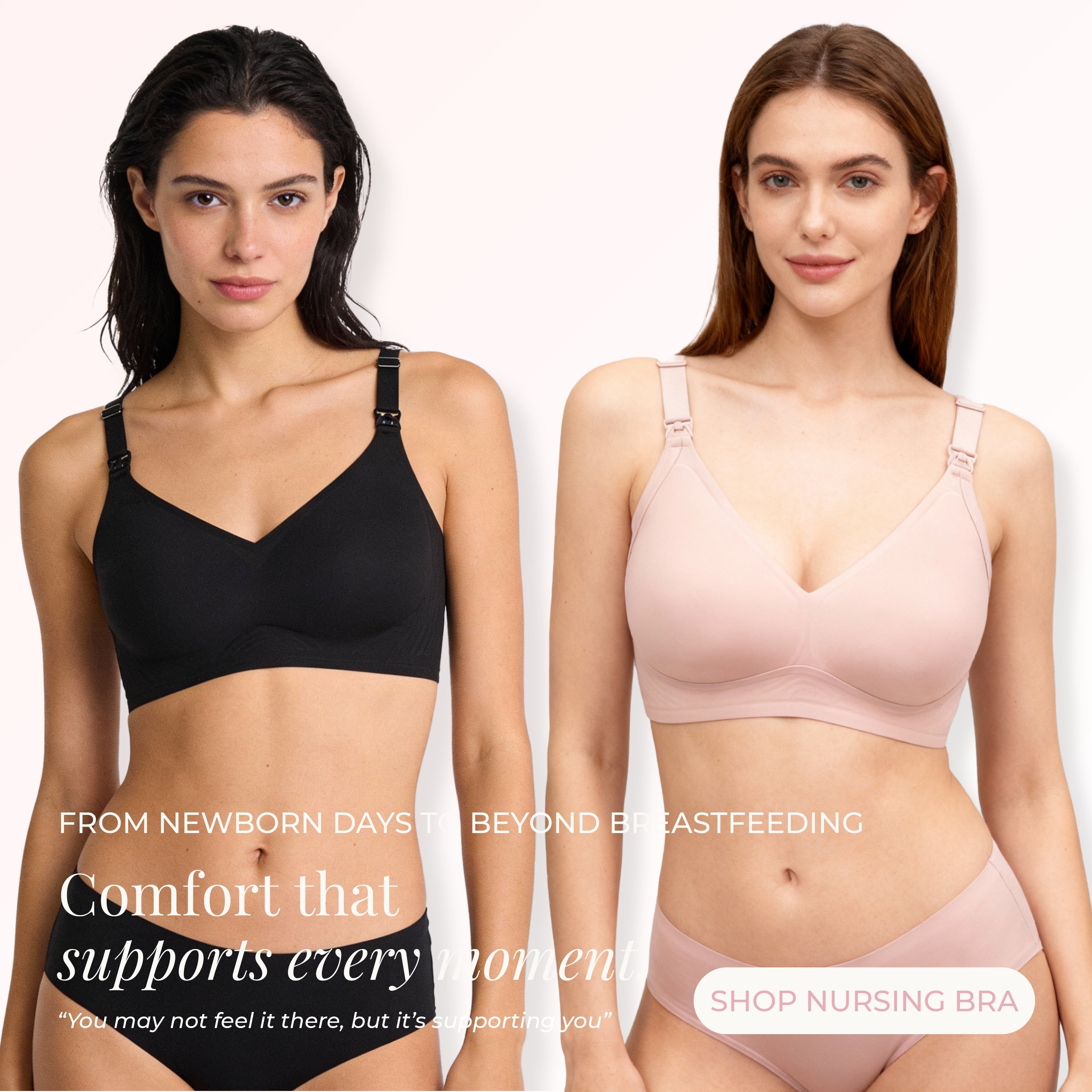 Postpartum Belly Binder, Maternity Support Belt & Nursing Bra