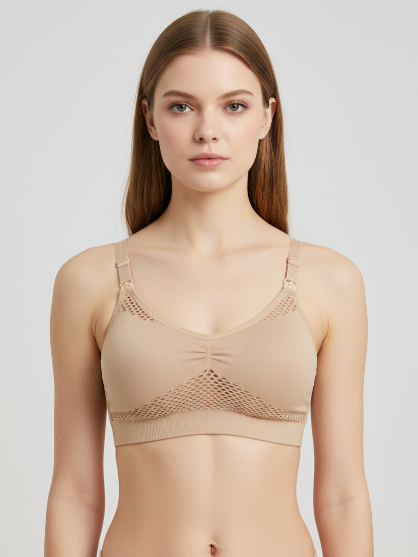 2-in-1 Hands-Free Pumping & Nursing Bra – Comfortable Breastfeeding Support