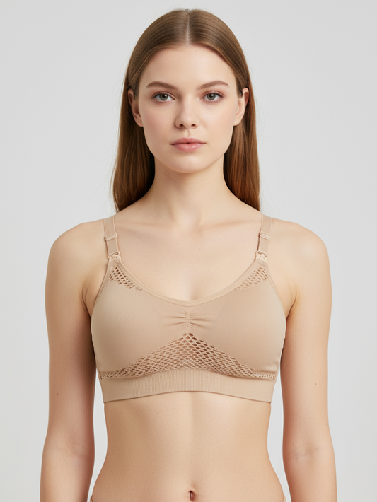2 Ways Hands-Free Pumping Nursing Bra