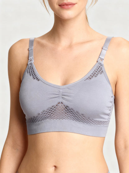 2 Ways Hands-Free Pumping Nursing Bra