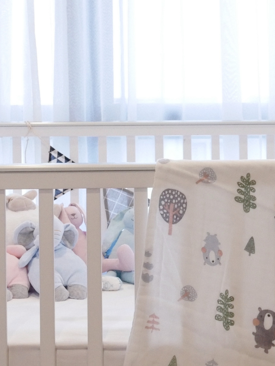 Bmama Bloomy Muslin Blanket - Bear design