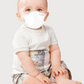 Baby 4ply 3D Premium Soft Face Mask: White