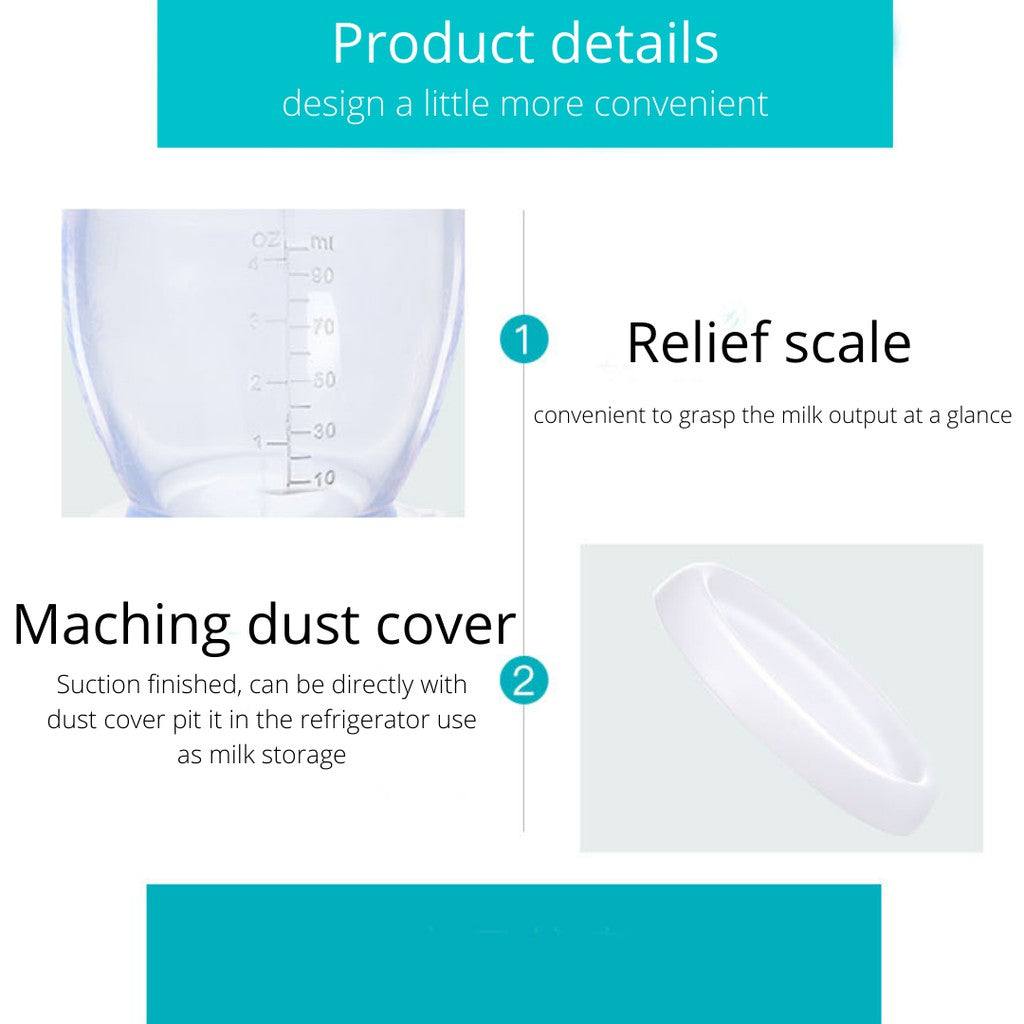 100% food-grade silicone breast pump