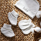 Warm newborn hat and mittens