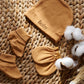 Cozy baby hat and gloves