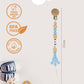 Pacifier clips with metal clasp