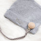 Leather pacifier clips