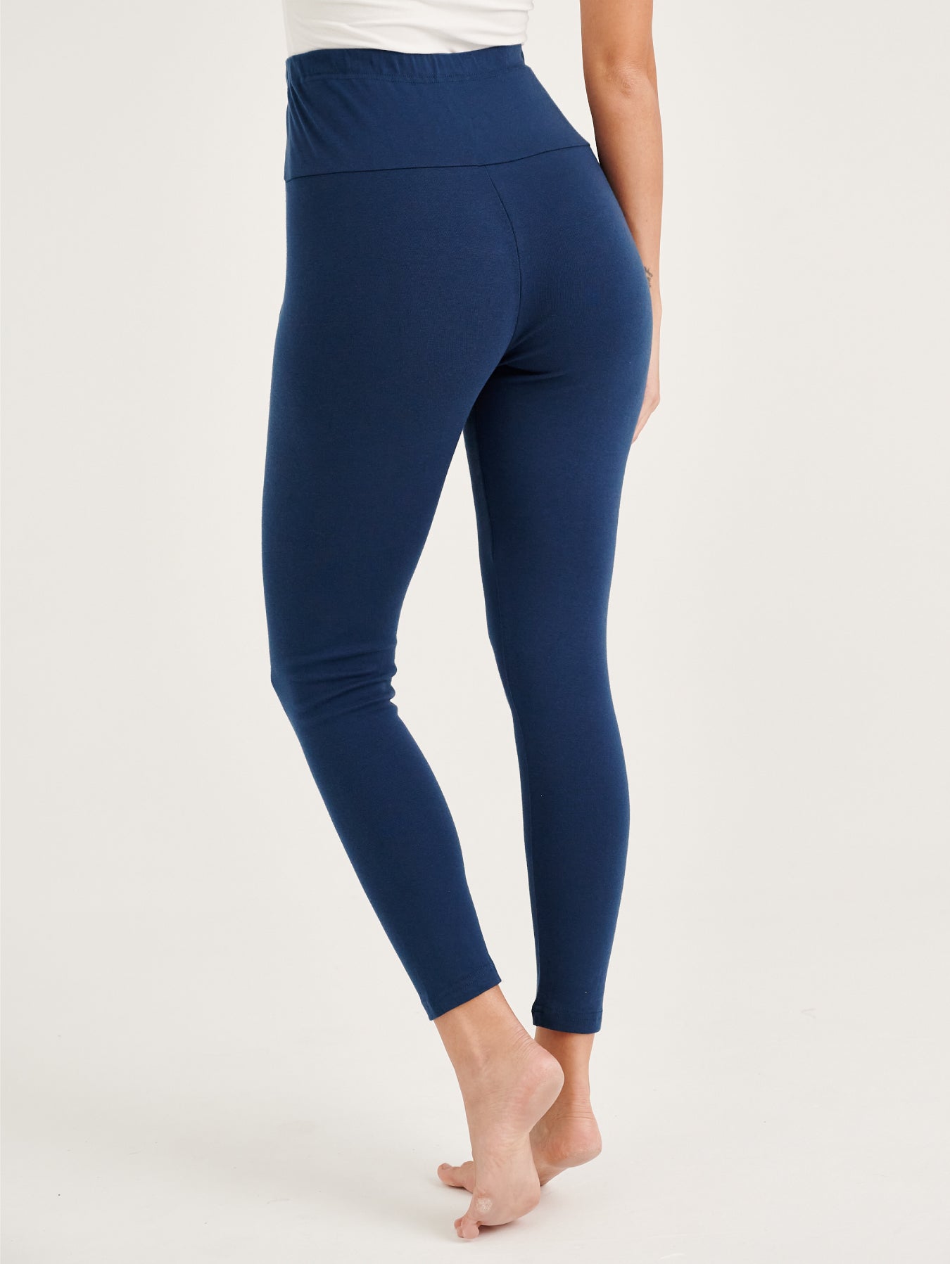 Blue Stretchable Maternity Legging