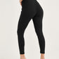 Black slim fit maternity leggings with high waist
